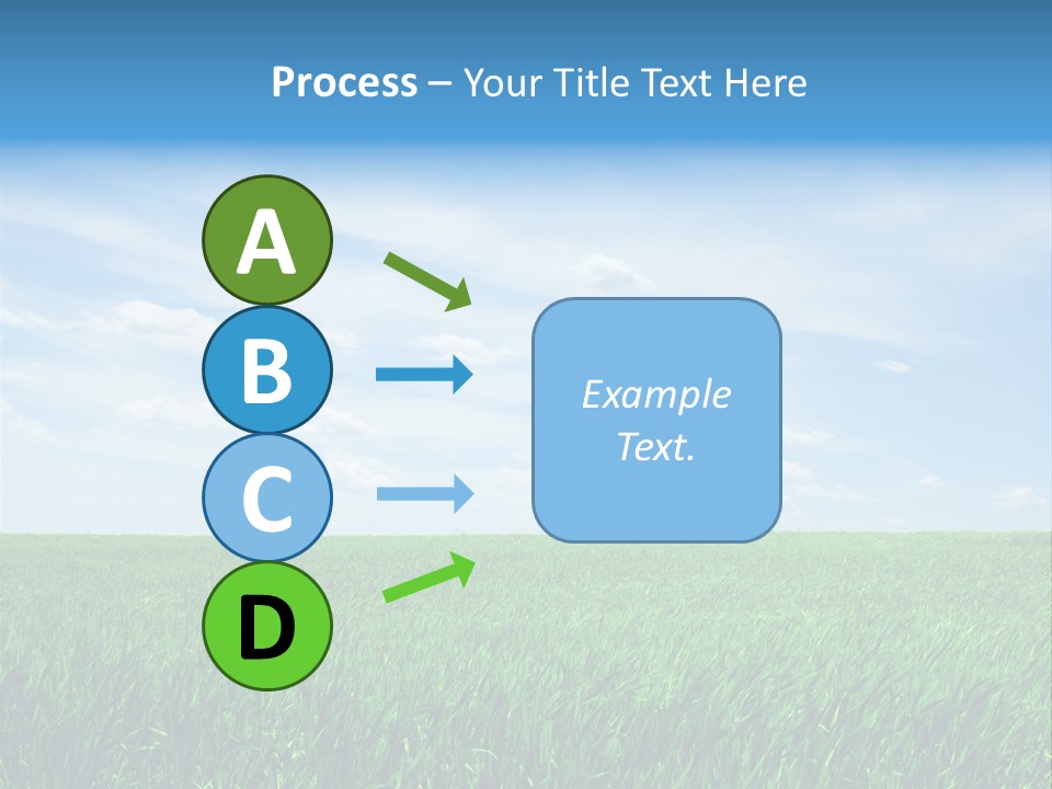 Daylight Cloud Field PowerPoint Template