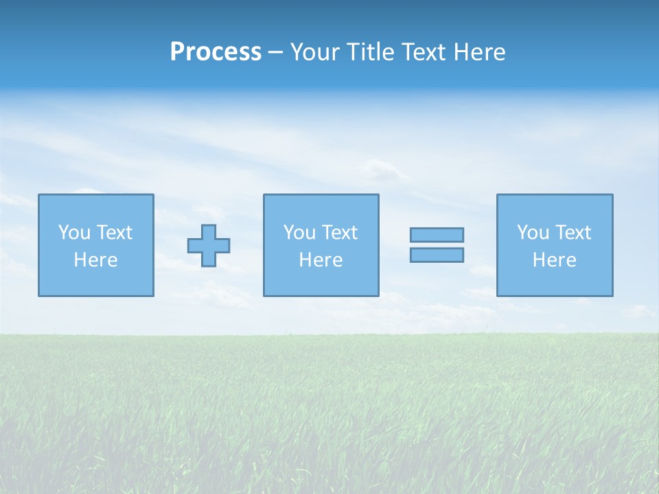 Daylight Cloud Field PowerPoint Template