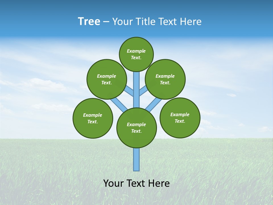 Daylight Cloud Field PowerPoint Template