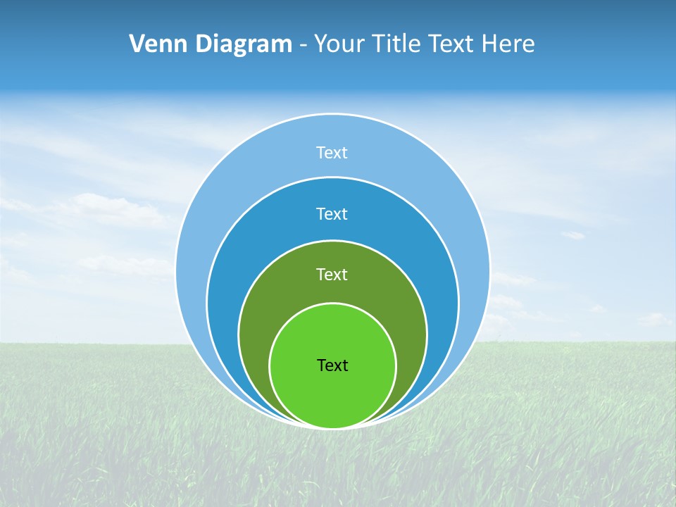 Daylight Cloud Field PowerPoint Template