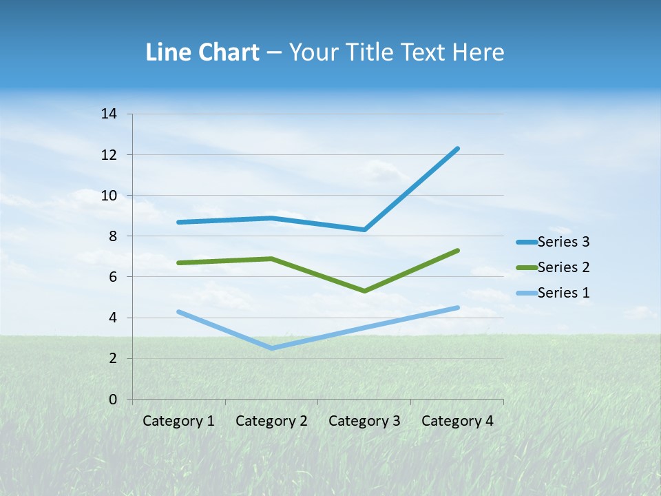 Daylight Cloud Field PowerPoint Template