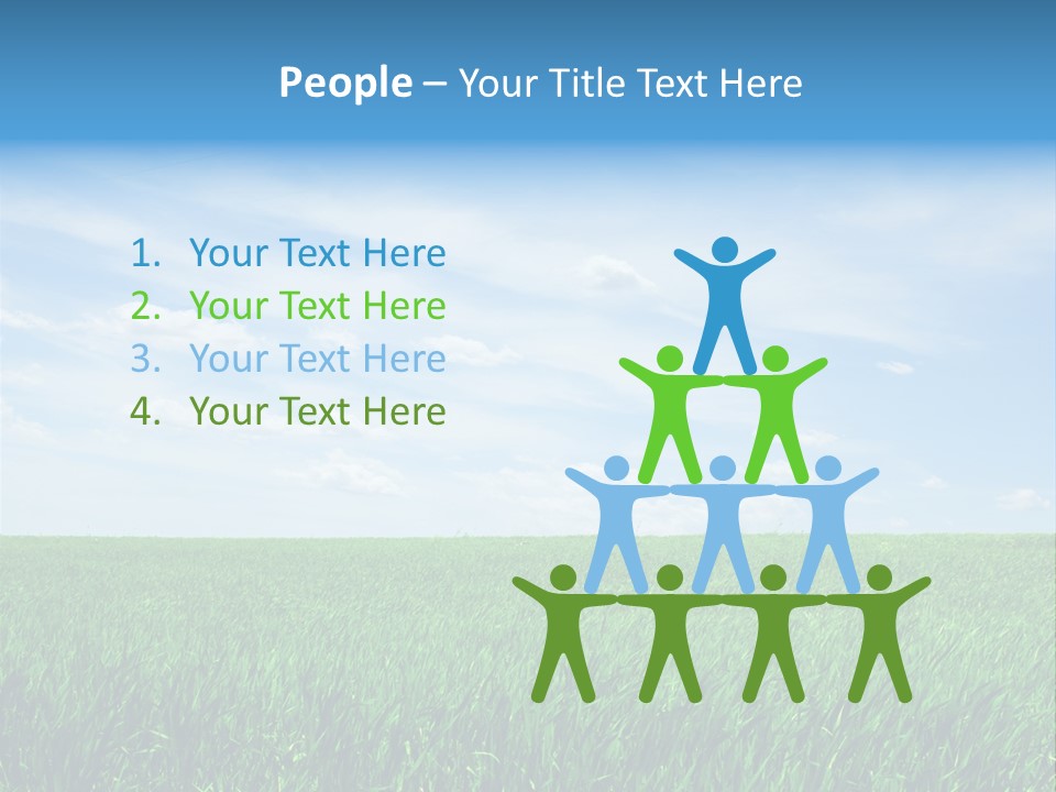 Daylight Cloud Field PowerPoint Template