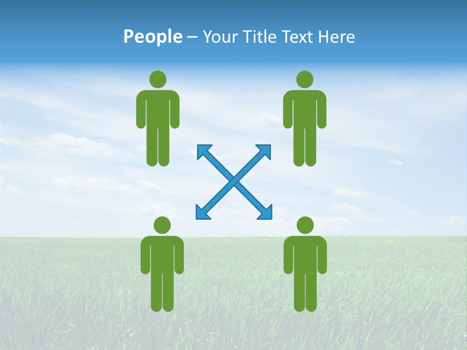 Daylight Cloud Field PowerPoint Template