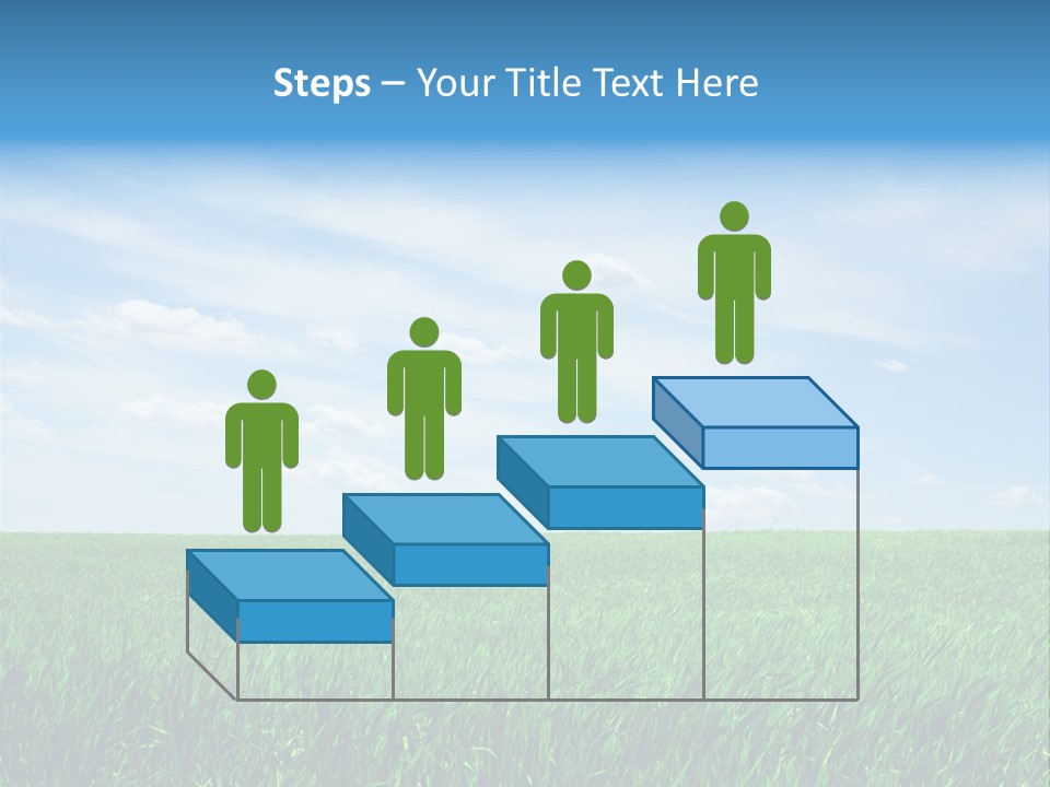 Daylight Cloud Field PowerPoint Template