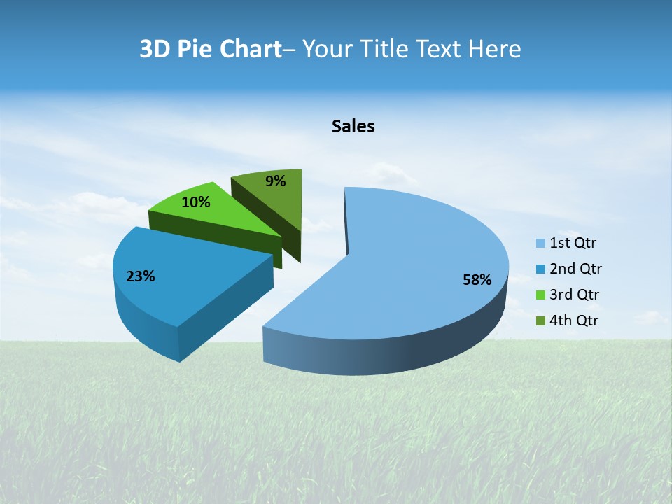 Daylight Cloud Field PowerPoint Template