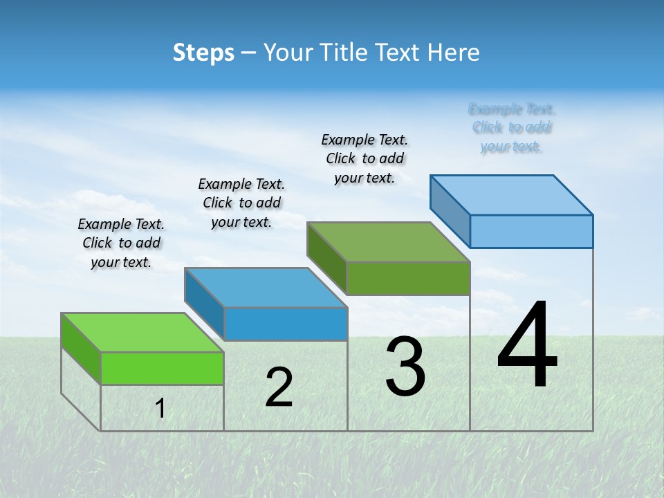 Daylight Cloud Field PowerPoint Template