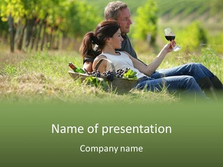 Season Glass Vineyard PowerPoint Template