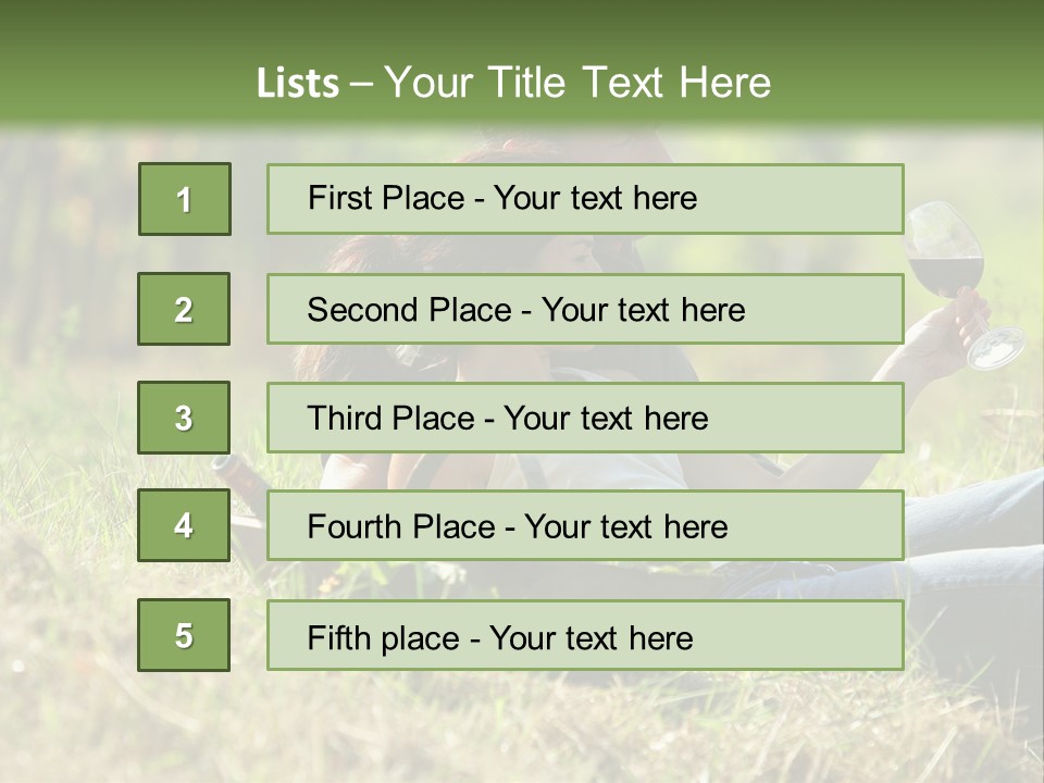 Season Glass Vineyard PowerPoint Template