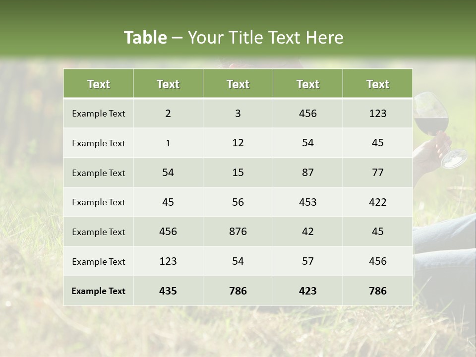 Season Glass Vineyard PowerPoint Template