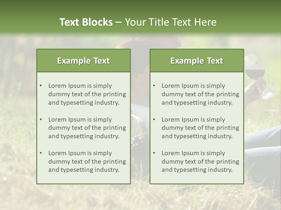 Season Glass Vineyard PowerPoint Template