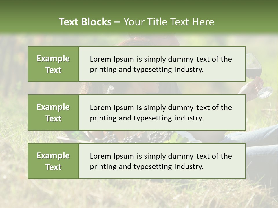 Season Glass Vineyard PowerPoint Template