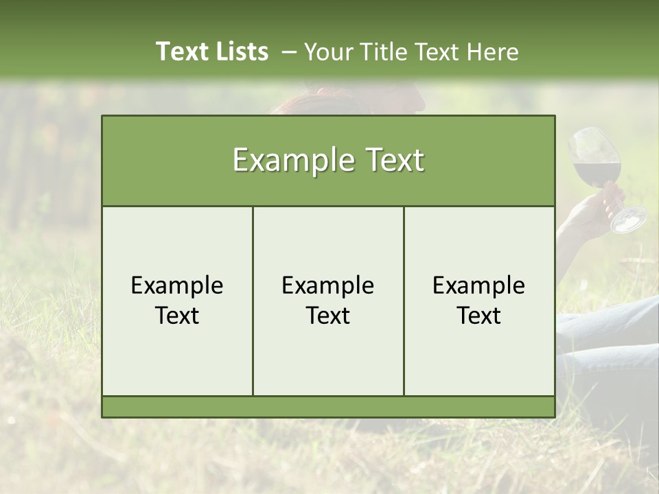 Season Glass Vineyard PowerPoint Template