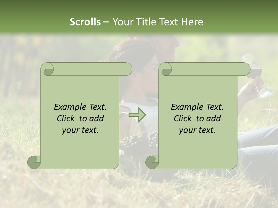 Season Glass Vineyard PowerPoint Template