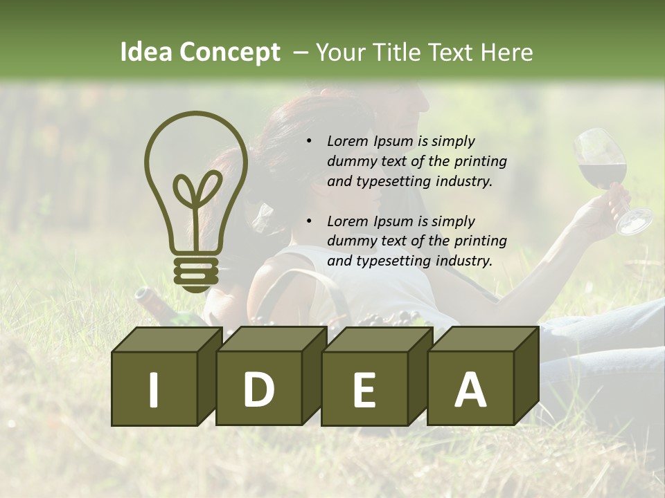 Season Glass Vineyard PowerPoint Template