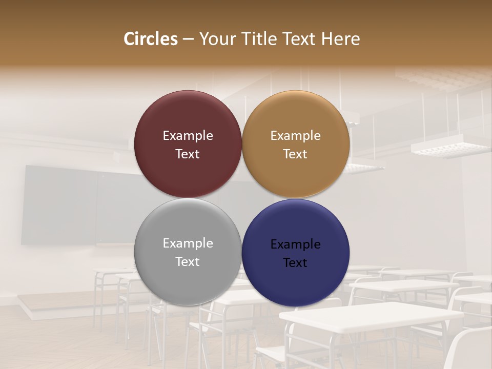 Empty Illustration Highschool PowerPoint Template