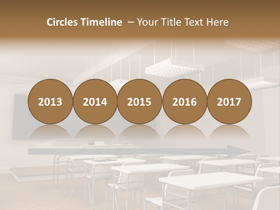 Empty Illustration Highschool PowerPoint Template