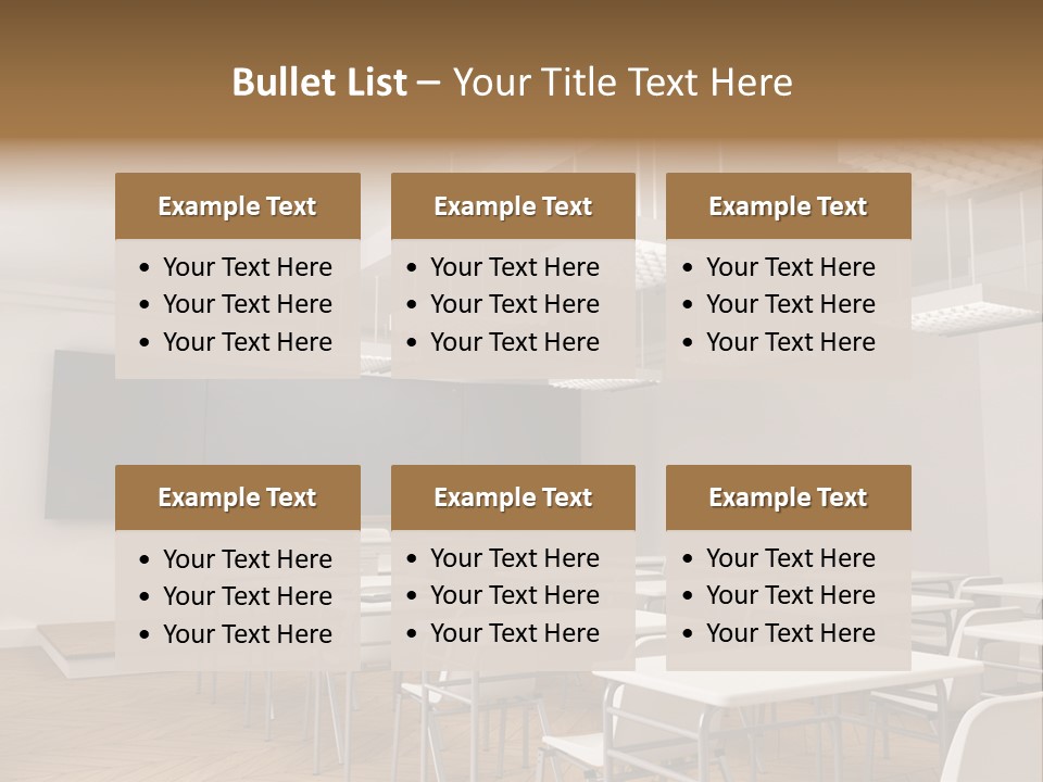 Empty Illustration Highschool PowerPoint Template