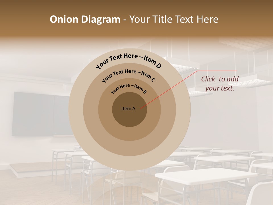 Empty Illustration Highschool PowerPoint Template