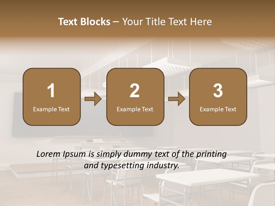 Empty Illustration Highschool PowerPoint Template