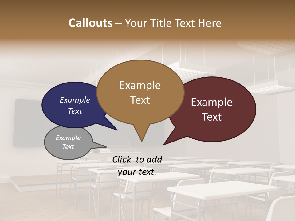 Empty Illustration Highschool PowerPoint Template