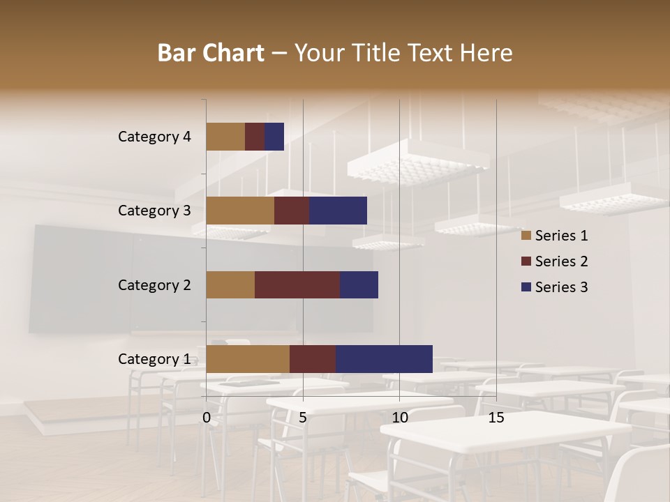 Empty Illustration Highschool PowerPoint Template