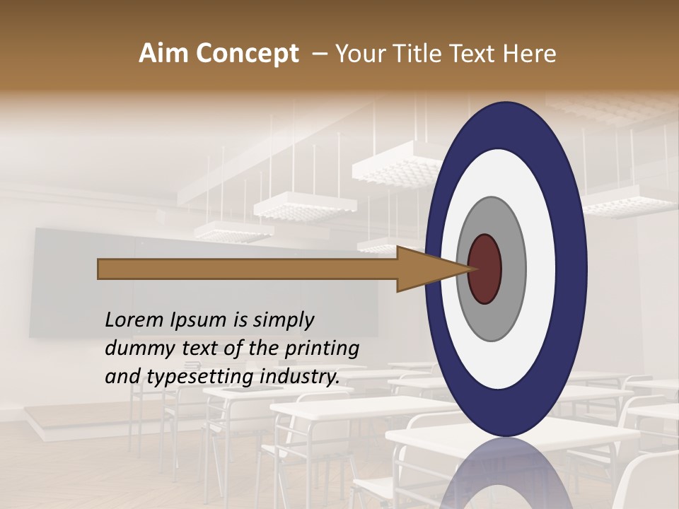 Empty Illustration Highschool PowerPoint Template