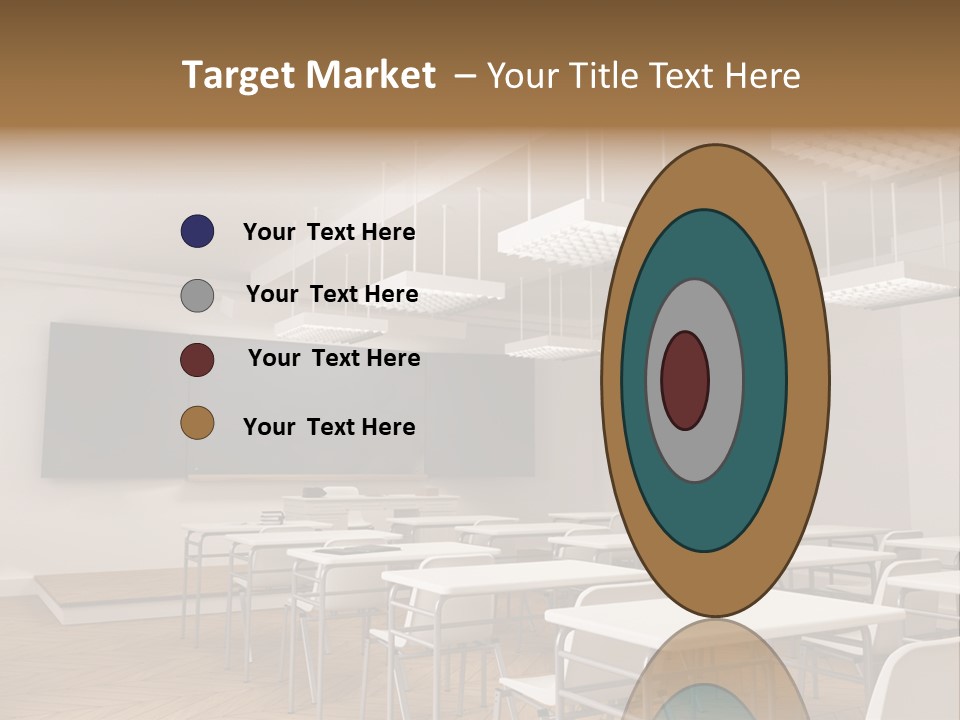 Empty Illustration Highschool PowerPoint Template