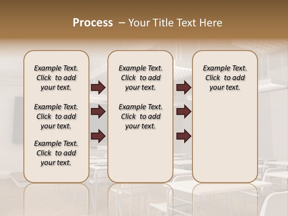 Empty Illustration Highschool PowerPoint Template