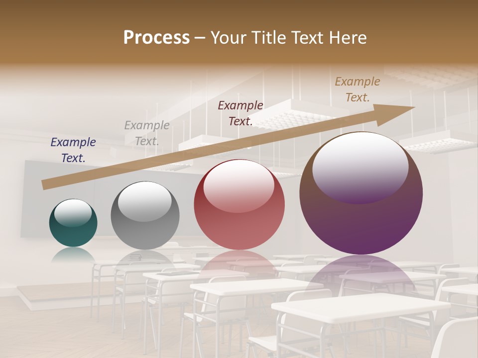 Empty Illustration Highschool PowerPoint Template