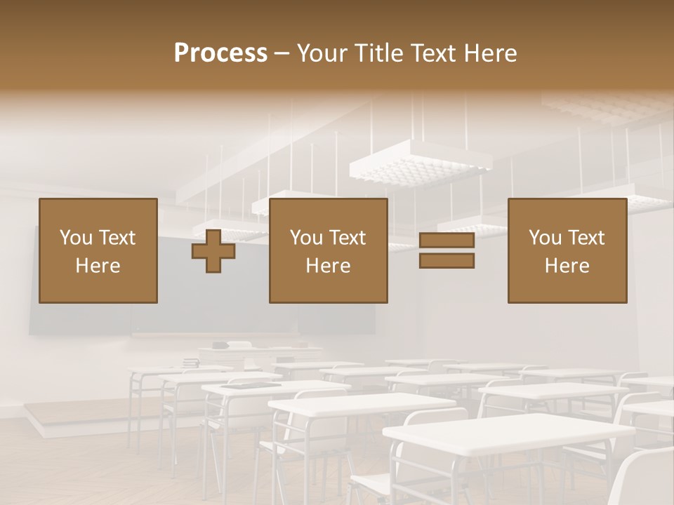 Empty Illustration Highschool PowerPoint Template