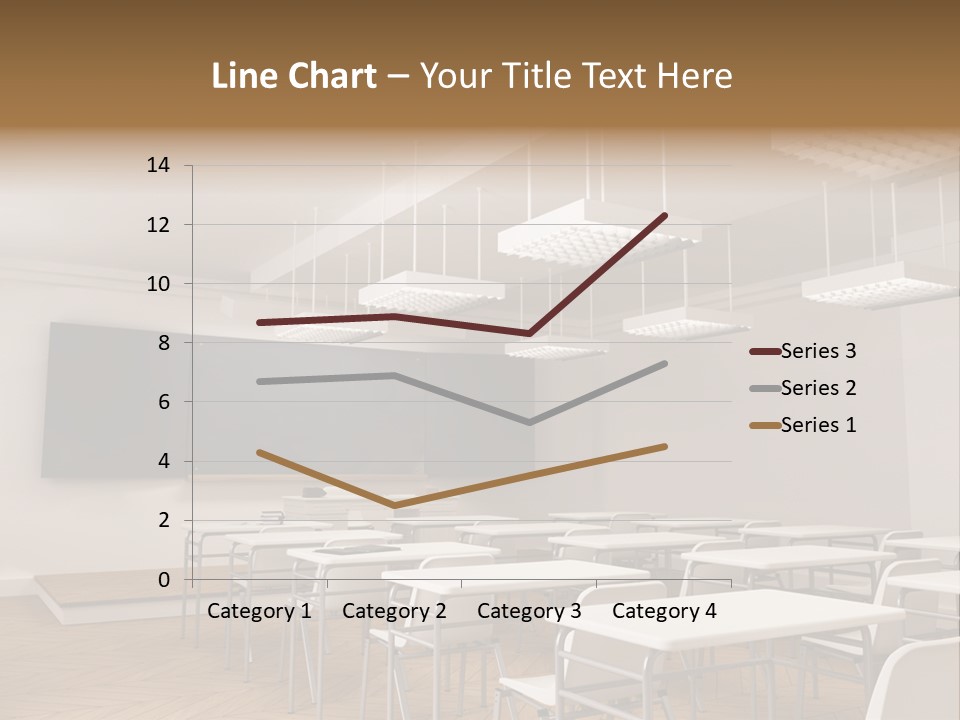 Empty Illustration Highschool PowerPoint Template