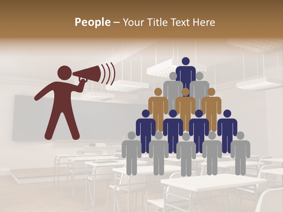 Empty Illustration Highschool PowerPoint Template