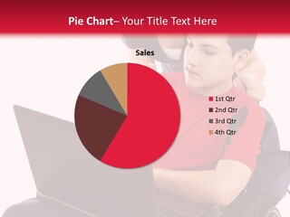 Laptop Disability Casual PowerPoint Template