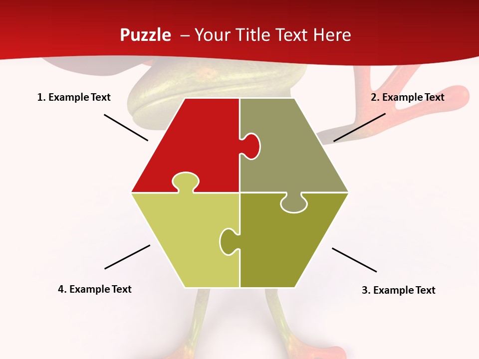 A Frog With A Red Hat On It's Head PowerPoint Template