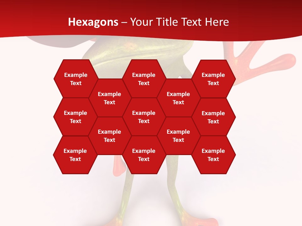 A Frog With A Red Hat On It's Head PowerPoint Template