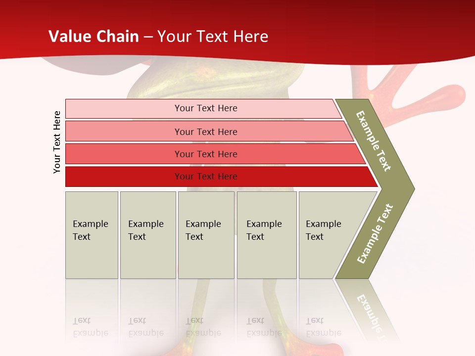 A Frog With A Red Hat On It's Head PowerPoint Template