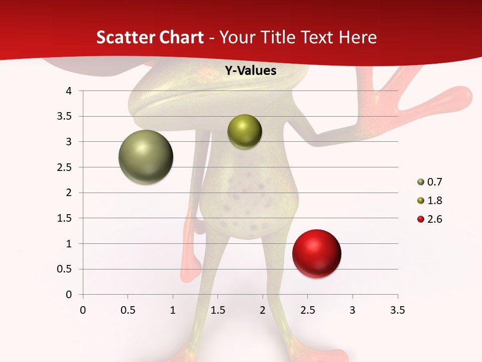 A Frog With A Red Hat On It's Head PowerPoint Template