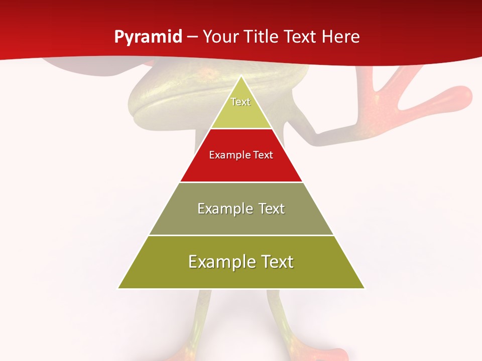 A Frog With A Red Hat On It's Head PowerPoint Template