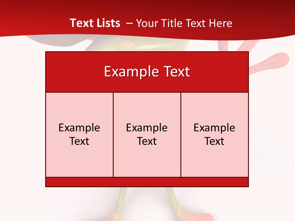 A Frog With A Red Hat On It's Head PowerPoint Template