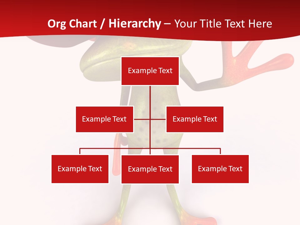 A Frog With A Red Hat On It's Head PowerPoint Template