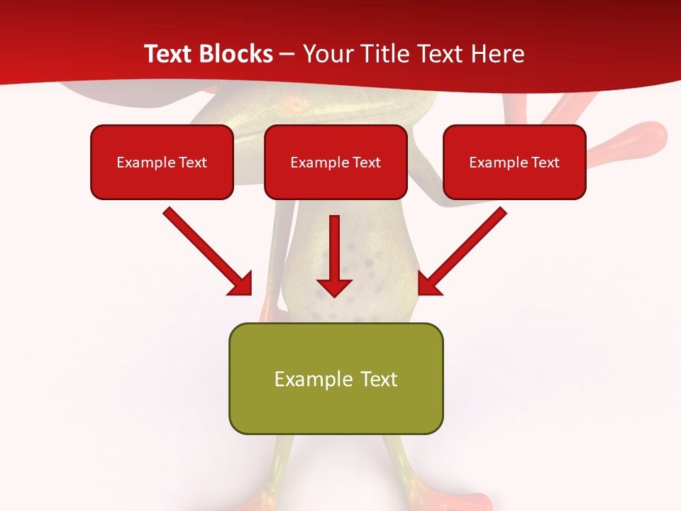 A Frog With A Red Hat On It's Head PowerPoint Template