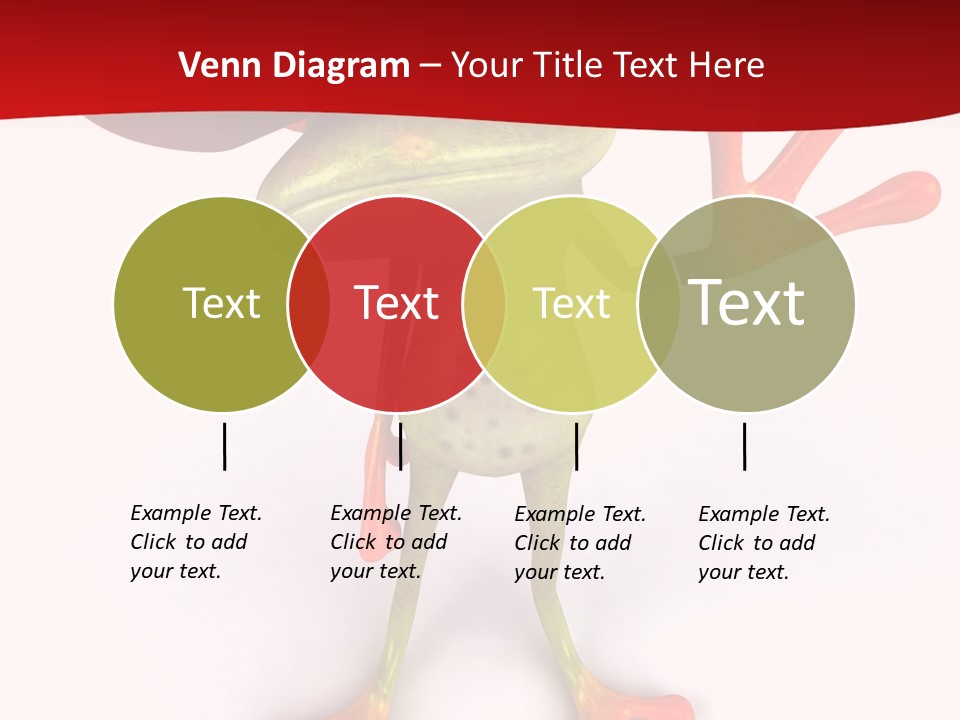 A Frog With A Red Hat On It's Head PowerPoint Template