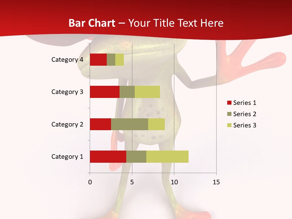 A Frog With A Red Hat On It's Head PowerPoint Template