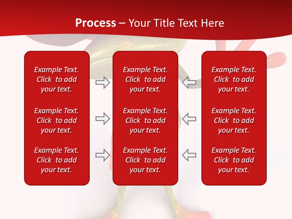 A Frog With A Red Hat On It's Head PowerPoint Template