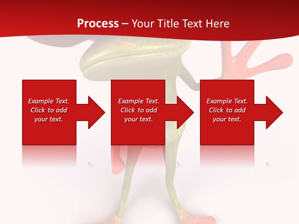 A Frog With A Red Hat On It's Head PowerPoint Template