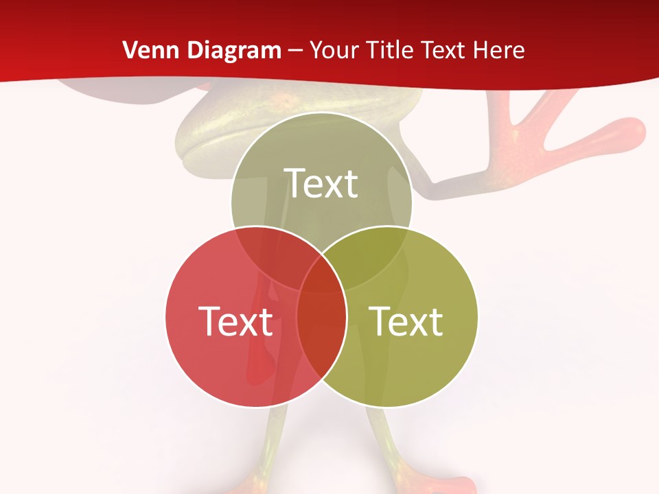 A Frog With A Red Hat On It's Head PowerPoint Template