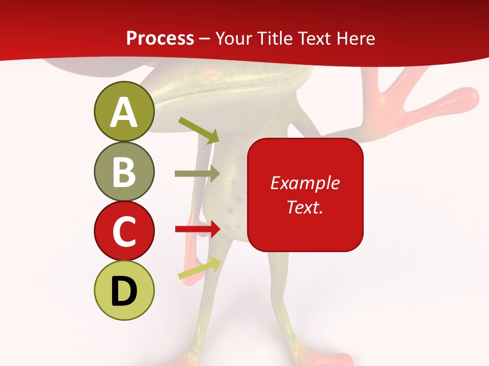 A Frog With A Red Hat On It's Head PowerPoint Template