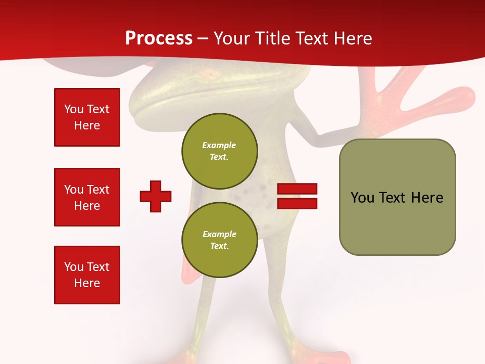 A Frog With A Red Hat On It's Head PowerPoint Template
