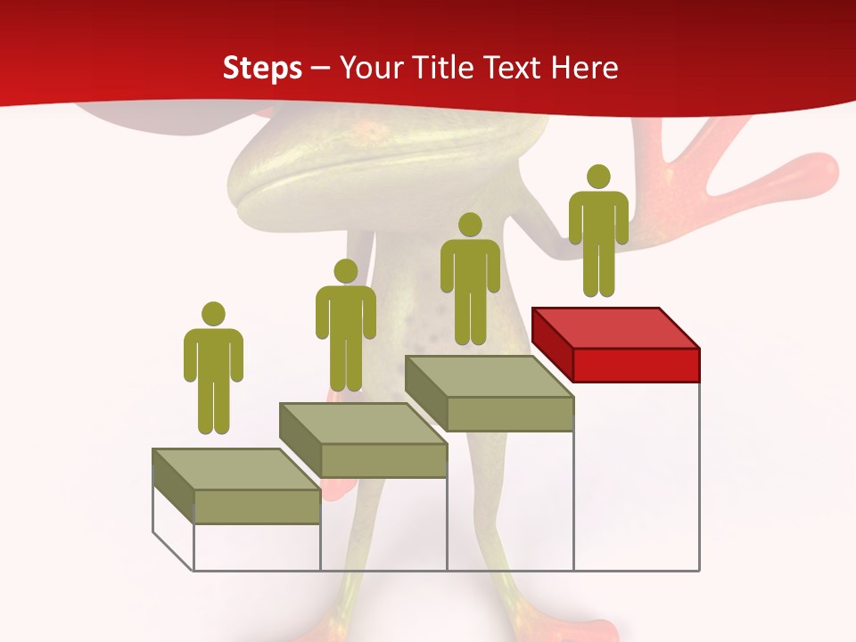 A Frog With A Red Hat On It's Head PowerPoint Template