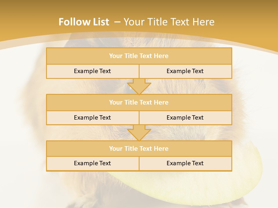 A Hamster With A Piece Of Apple In Its Mouth PowerPoint Template